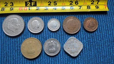 £0.99 • Buy 80a/ OB LOT OF FOREIGN COINS / India And Netherlands