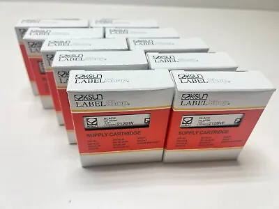 Qty 10x K-SUN Epson 212BW Label Shop Cartridges 12mm 1/2  Black On White JAPAN • $49