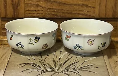 Villeroy & Boch Petite Fleur Soup Cereal Bowls 4 5/8”Luxembourg Set Of  2 • $28