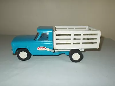 1960s Vtg Pressed Steel Mini Tonka Blue JEEP Farm Stake Truck • $22.50