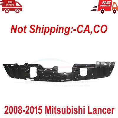 New Fits 2008-2015 Mitsubishi Lancer Front Engine Splash Shield Black Plastic • $38