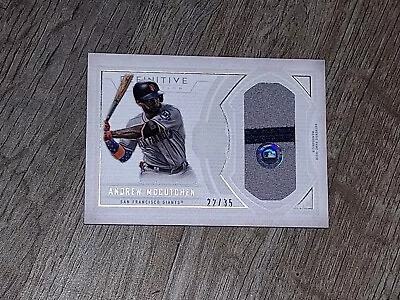 2019 Topps Definitive Patch Andrew McCutchen MLB Authenticated JERSEY NUMBERED  • $19.99