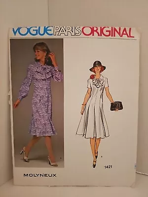 Vintage Vogue Paris Original Pattern Molyneux 1421 Uncut Size 14 FF • $9.99