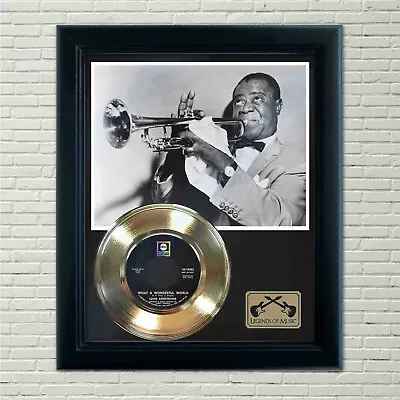 Louis Armstrong  What A Wonderful World  Framed Record Display • £126.46