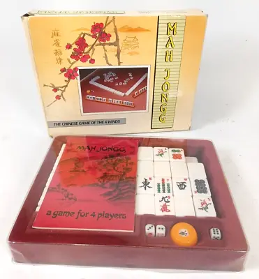 Gibsons Games Mah Jongg Chinese Tile Game Of The 4 Winds Vintage Complete Prelov • £19.95