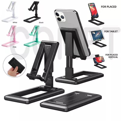 Portable Mobile Phone Stand Desktop Holder Table Desk Mount For IPhone IPad Tab • £3.22