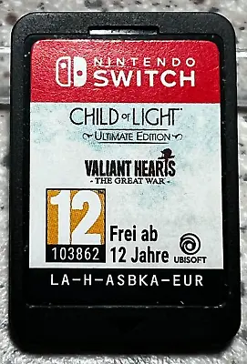 Nintendo Switch Game Child Of Light Ultimate Edition Valiant Hearts Great War • $29.50