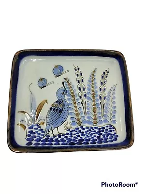 Vintage Ken Edwards El Palomar Mexican Pottery Tray Bird Nature 9.5 X 8.5 • $25