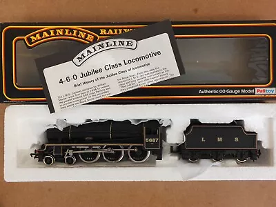 Mainline 37074 - Lms Black Jubilee Class 4-6-0 5xp Loco Neptune 5687 - Mint • £49.99