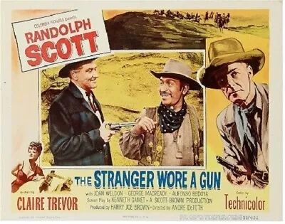 The Stranger Wore A Gun Starring Randolph Scott Joan Weldon Lee Marvin • £3.50