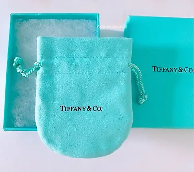 Tiffany & Co. Empty Packaging Blue Gift Box & Pouch 2pc Set NEW!! • $19.99