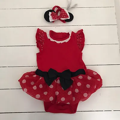 £9.99 • Buy Disney Store 18-24 Months Baby Minnie Mouse Outfit Costume Head Band Dress