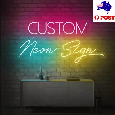 $8.39 • Buy Custom Neon LED Light Sign Birthday Wedding Party Beer Bar Club Room Wall Decor