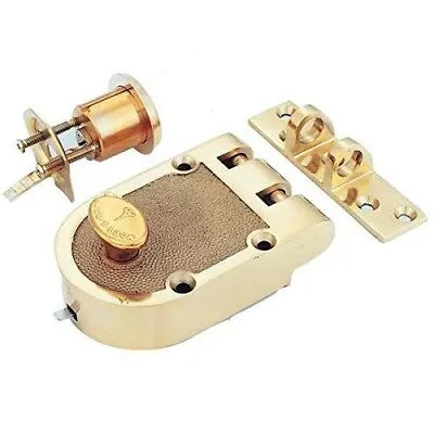 Mul-t-lock Single Cylinder Jimmy Proof With Rim Cylinder-Bright Brass • $104.95