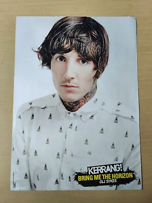 OLI SYKES / BRING ME THE HORIZON - Kerrang Magazine Poster - RARE • £4.95