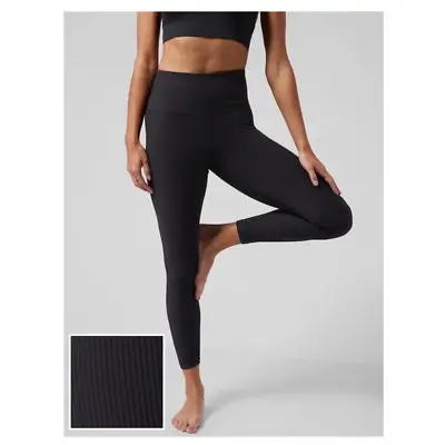 Athleta Elation Rib Tight Size 1X Black #631867 • $101.89