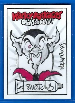 2023 Wacky Packages Old School Series Sketch Card Hand Drawn 1/1 • $39.99