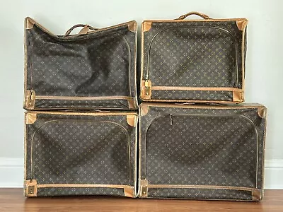 Louis Vuitton Group 4 Pullman Suitcases Monogram Canvas Soft Luggage Garment • $2350