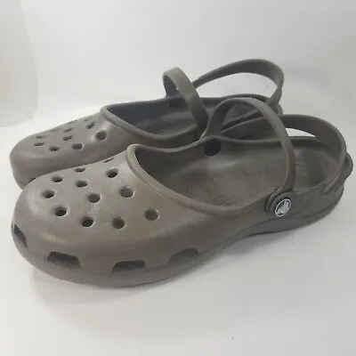 £33.98 • Buy Crocs Womens 11 Shayna Women’s Brown Mary Jane Flat Comfort Shoes