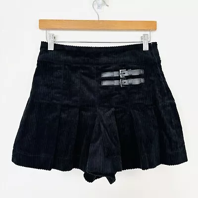 Black Friday Dangerfield Womens Mini Skort Corduroy Pleated Goth Punk Size 8 • $35