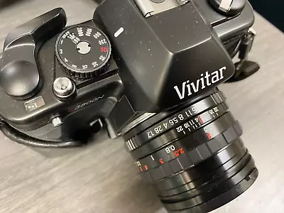 Vivitar V3800N 35mm SLR Manual Film Camera With 50mm F/1.7 Lens • $150