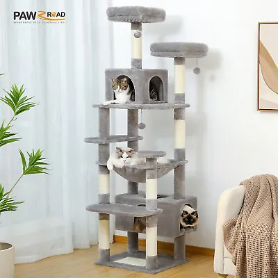 PAWZ Road Cat Tree Tower Scratching Post Scratcher Condo House Bed Toy Furniture • $127.99