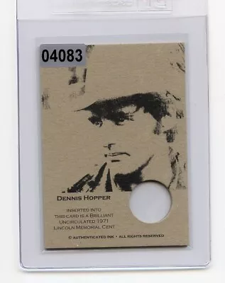 #04083 DENNIS HOPPER 1971 Coin Collector Penny Card • $8.99