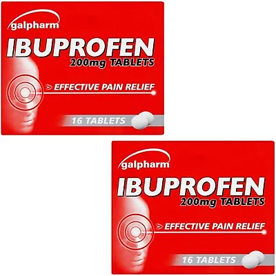 32 IBUPR0FEN 200MG Tablets For Headache Migraine Back Pain Relief -Max Order 1 • £3.99