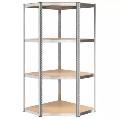 £39.99 • Buy Corner Racking Garage Shelving Kit 4 Tier Heavy Duty Garage Storage Racks UKED