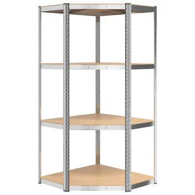 Corner Racking Garage Shelving Kit 4 Tier Heavy Duty Garage Storage Racks UKED • £37.99