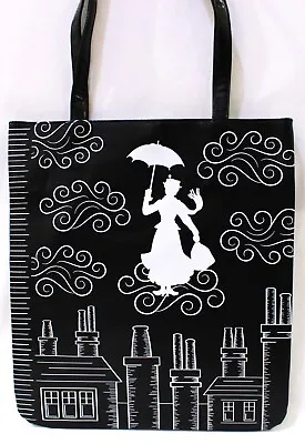 Disney Parks Mary Poppins Practically Perfect In Every Way Tote Bag 13  X 15  • $55
