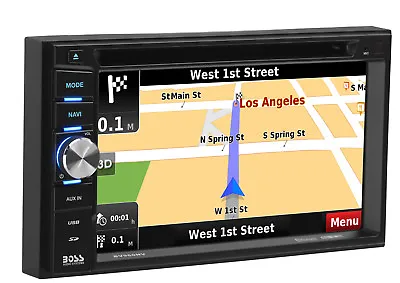 Boss BV960NV Double DIN Bluetooth DVD GPS Navigation Car Stereo 6.2  Touchscreen • $189