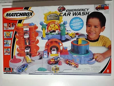 Matchbox Emergency Car Wash With Motorized Bubble Machine New Seal Box • $108