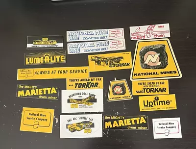 Coal Mining Stickers  Collectibles Vintage Lot Of 48 Coal Stickers • $14