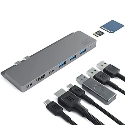 Green Cell USB HUB 100W 8 In 1 Docking Station For MacBook Pro 13  & 15  2016/17 • £22.49