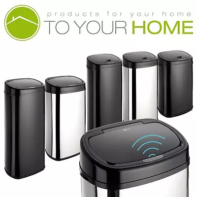 £51.99 • Buy Dihl Onyx Rectangle Kitchen Automatic Dust Sensor Bin Touchless Waste Trash