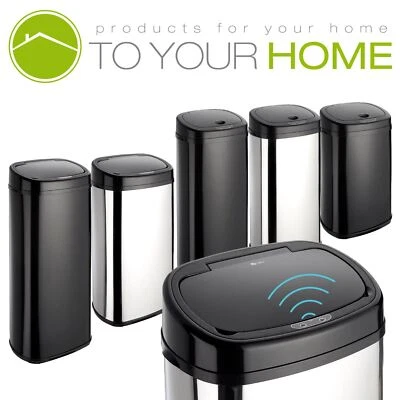 £51.99 • Buy Dihl Onyx Rectangle Kitchen Automatic Dust Sensor Bin Touchless Waste Trash