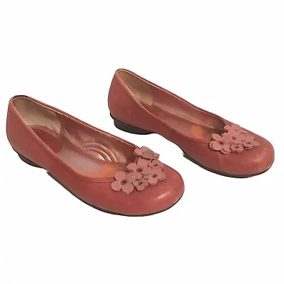Me Too Shimmer Women 6 M Leather Ballet Flats Pink Slip On Shoes Casual Size 6M • $25