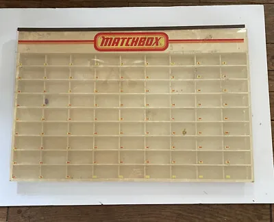 MATCHBOX Store Display Case VINTAGE 1970s Lesney For 81 Cars – • $300