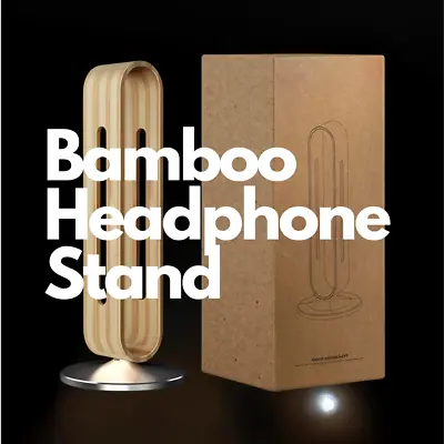 Wood Bamboo Aluminium Headphone Stand Headset Display • $31.73