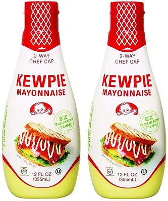 Kewpie Mayonnaise - Japanese Mayo Sandwich Spread Squeeze Bottle - 12 Ounces (Pa • $18.54