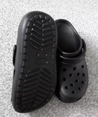 Infant Crocs Water Pool Beach Sliders  Size C3 Black Brand New • £8.99