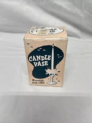 Vintage Pr Of Candle Vases In Original Box - Plastic • $10