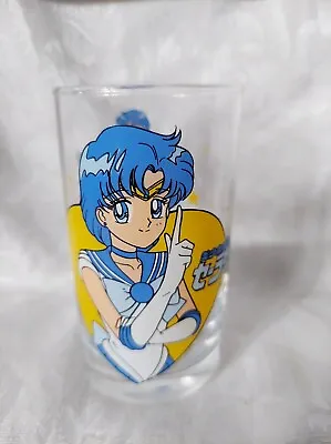 VINTAGE Sailor Moon S ꧁☿▶ Sailor Mercury ◀☿꧂ Glass Cup • $45