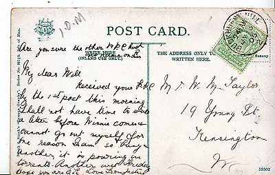£3.99 • Buy Genealogy Postcard - Family History - Taylor - Kensington - London U3064
