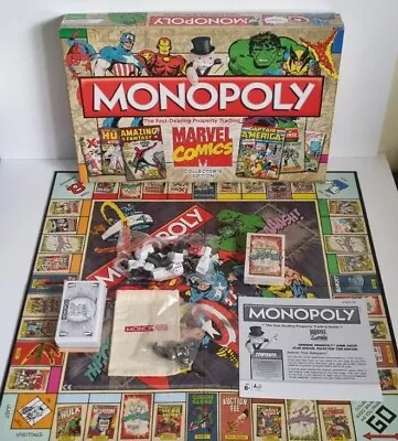 Monopoly Marvel Comics Collector's Edition Board Game | Sealed Parts • £14.99