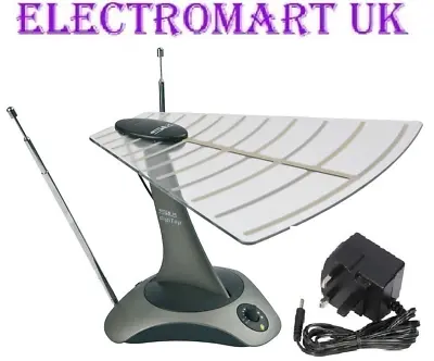 £29.90 • Buy Indoor Portable Amplified Digital Tv Freeview Dab Booster Antenna Aerial Lte 4g