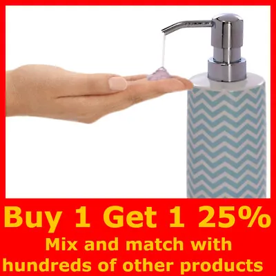 £4.95 • Buy Reusable Ceramic Liquid Soap Dispenser Pump Shampoo Hand Gel Empty Bottle 320ml