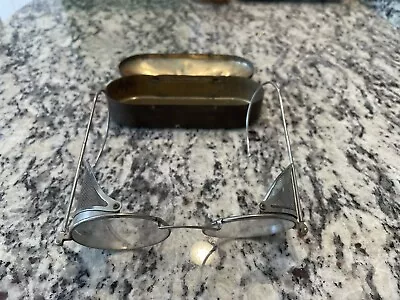 Vintage Willson Safety  Goggles With Original Tin Case Steampunk • $70