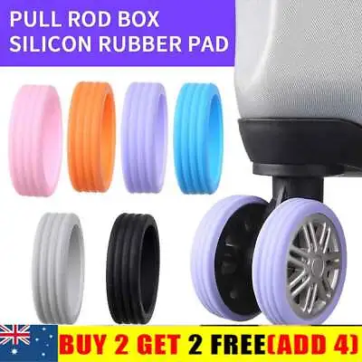 8x Luggage Wheel Covers Suitcase Wheel Protector Silicone Luggage Wheel Covers • $9.52